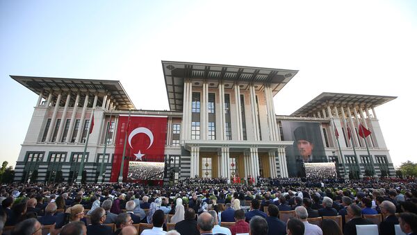 الرئيس أردوغان خلال حفل تنصيبه رئيسا لتركيا - سبوتنيك عربي