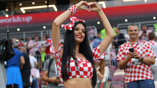 مشجعات المنتخب الكرواتي في كأس العالم 2018 - سبوتنيك عربي