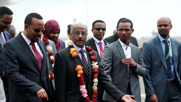 رئيس إريتريا أسياس أفورقي ورئيس إثيوبيا أبي أحمد - سبوتنيك عربي