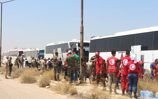 ترحيل إرهابيين من درعا إلى الشمال السوري - سبوتنيك عربي