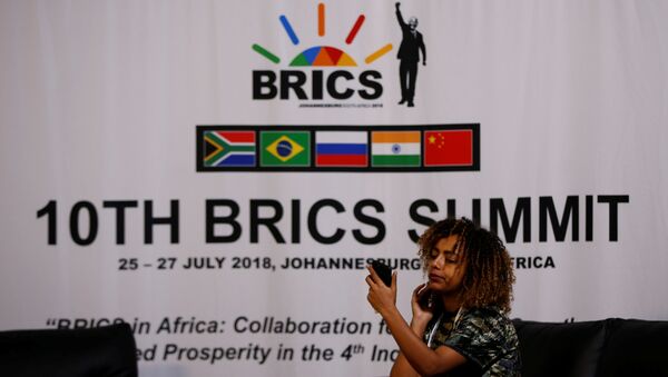 التحضيرات لانعقاد قمة بريكس 2018 في جوهانسبرغ، جنوب أفريقيا 24 يوليو/ تموز 2018 - سبوتنيك عربي