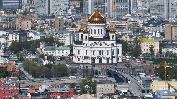 مشهد يطل على مدينة موسكو - كنيسة المسيح المخلص  - سبوتنيك عربي