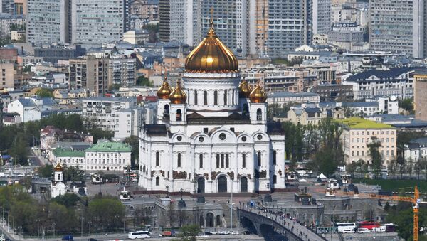 مشهد يطل على مدينة موسكو - كنيسة المسيح المخلص - سبوتنيك عربي