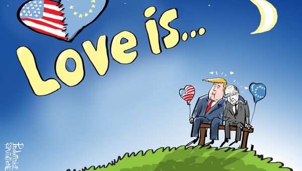 الحب هو...ترامب والاتحاد الأوروبي - سبوتنيك عربي