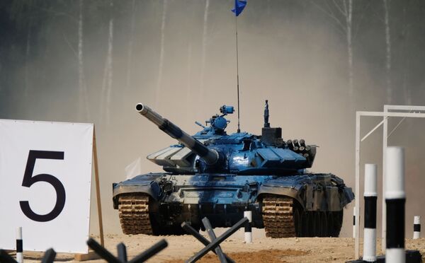 مسابقة بياتلون الدبابات - 2018 في حقل ألابينو العسكري - سبوتنيك عربي