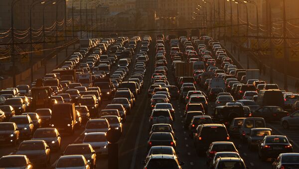 إزدحام السيارات في موسكو - سبوتنيك عربي