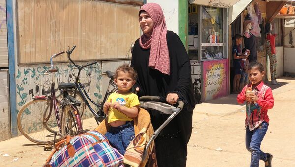 مخيم الزعتري لللاجئين السوريين في الأردن - سبوتنيك عربي