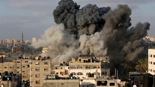 غارة على قطاع غزة - سبوتنيك عربي