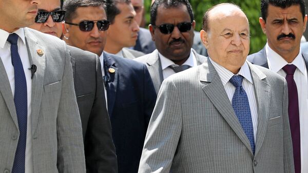 الرئيس اليمني عبدربه منصور هادي في القاهرة، مصر 14 أغسطس/ آب 2018 - سبوتنيك عربي