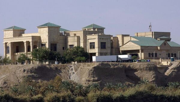 القصر الرئاسي في تكريت، الذي أمر صدام حسين ببنائه لأمه في عام 1991 - سبوتنيك عربي