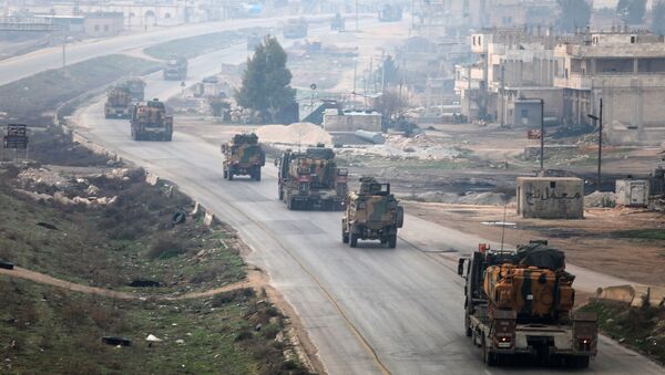 عسكريون أتراك يدخلون محافظة ادلب السورية (صورة ارشيفية) - سبوتنيك عربي