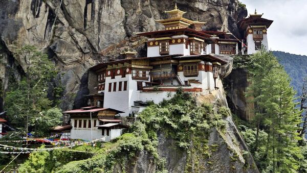 معبد عش النمر في مملكة بوتان، شرق جبال همالايا جنوب آسيا - سبوتنيك عربي
