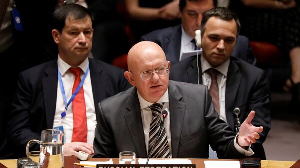 مندوب روسيا الدائم في مجلس الأمن فاسيلي نيبينزيا - سبوتنيك عربي