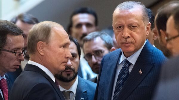 لقاء الرئيس بوتين مع أردوغان في سوتشي - سبوتنيك عربي