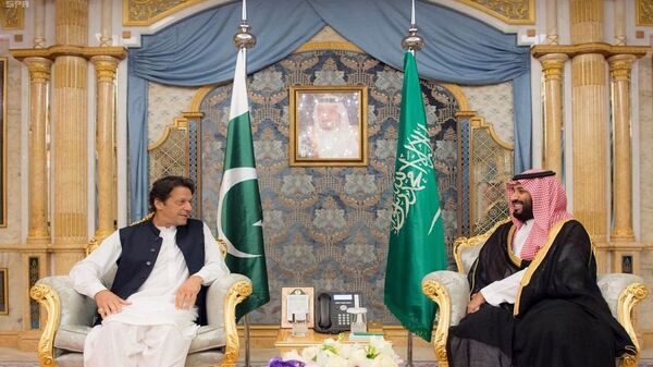 ولي العهد السعودي الأمير محمد بن سلمان يستقبل رئيس وزراء باكستان عمران خان - سبوتنيك عربي