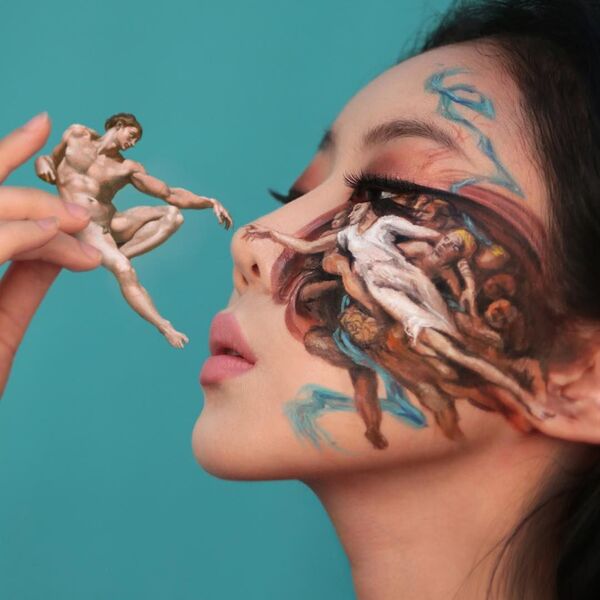 بودي آرت (الرسم على الجسد) من الفنانة الكورية الجنوبية داين يون - سبوتنيك عربي