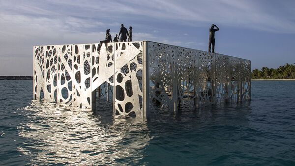 مجموعة فنية كوراليوم (coralarium) من المنحوتات للفنان جيسون دي كايريس تايلور فيجزر المالديف - سبوتنيك عربي