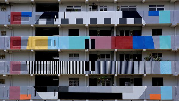  مبنى سكني عام في سنغافورة، 23 سبتمبر/ أيلول 2018 - سبوتنيك عربي
