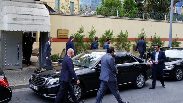 مسؤولون سعوديون يغادرون مقر قنصلية بلادهم بإسطنبول - سبوتنيك عربي