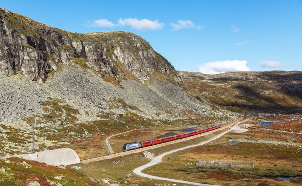 السكة الحديدية التي تربط مدينتي أوسلو وبيرغن في النرويج - سبوتنيك عربي