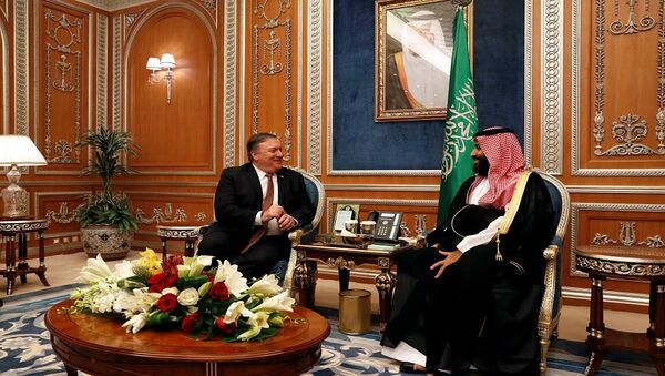 لقاء ولي العهد السعودي محمد بن سلمان مع وزير الخارجية الأمريكي مايك بومبيو - سبوتنيك عربي