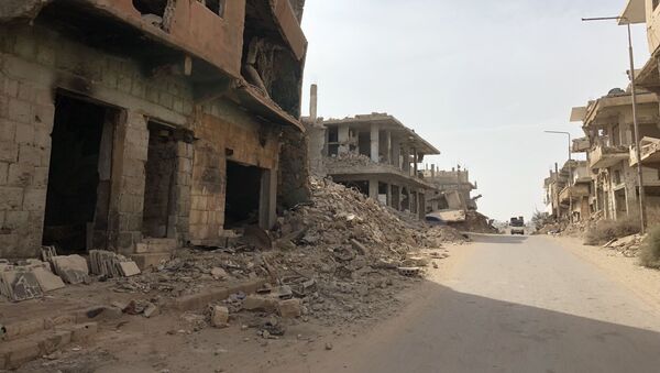 ركام درعا البلد في محافظة درعا، سوريا - سبوتنيك عربي