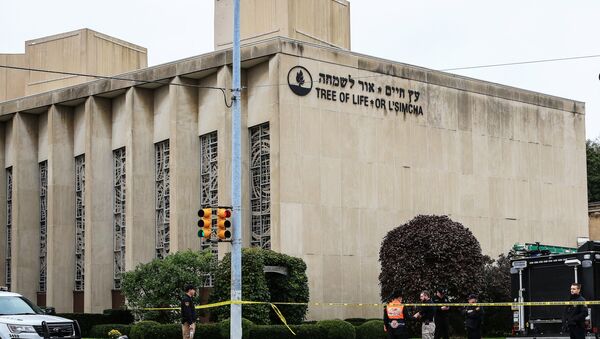 المعبد اليهودي في مدينة بيتسبرغ الأمريكية الذي تعرض لهجوم مسلح - سبوتنيك عربي