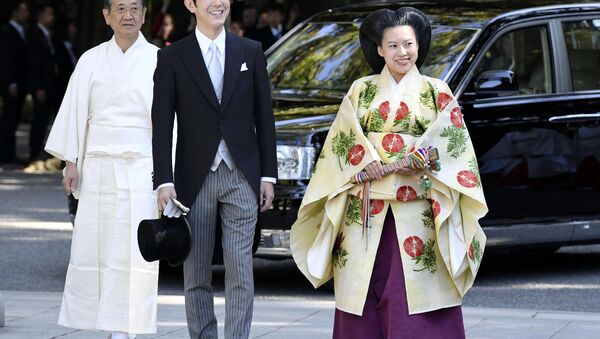 زواج الأميرة اليابانية أياكو من كي موريا في طوكيو - سبوتنيك عربي