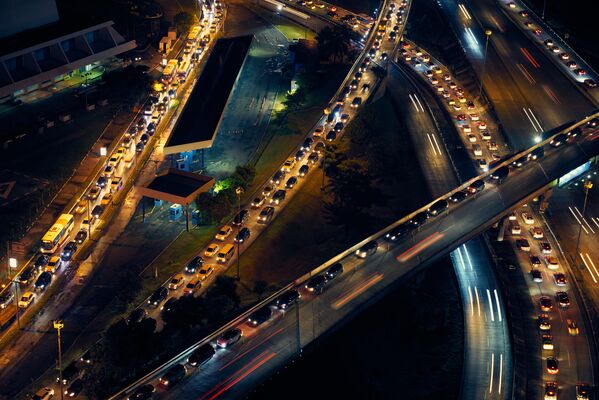 ازدحام السيارات في مدينة بنما سيتي، الولايات المتحدة الأمريكية - سبوتنيك عربي