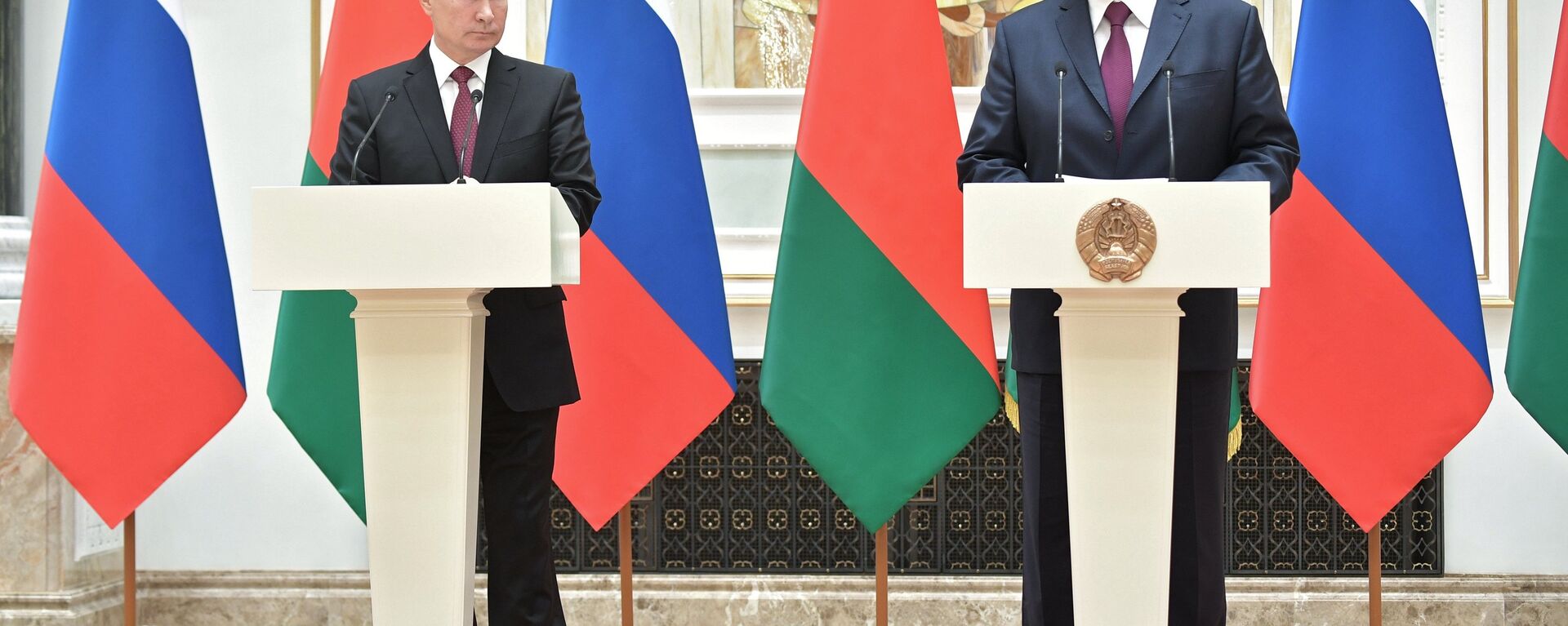 الرئيس البيلاروسي ألكسندر لوكاشينكو و الرئيس الروسي فلاديمير بوتين  - سبوتنيك عربي, 1920, 09.06.2023