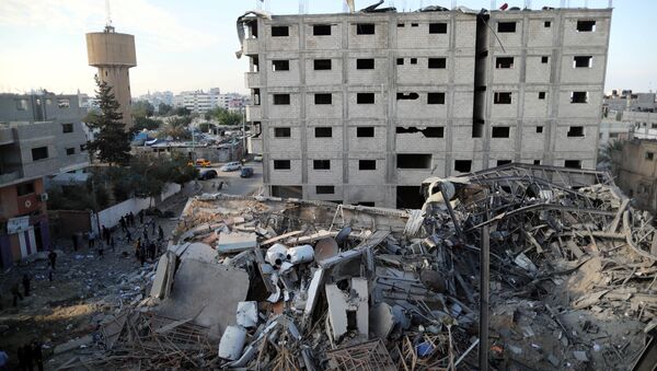 آثار القصف الإسرائيلي على غزة - سبوتنيك عربي