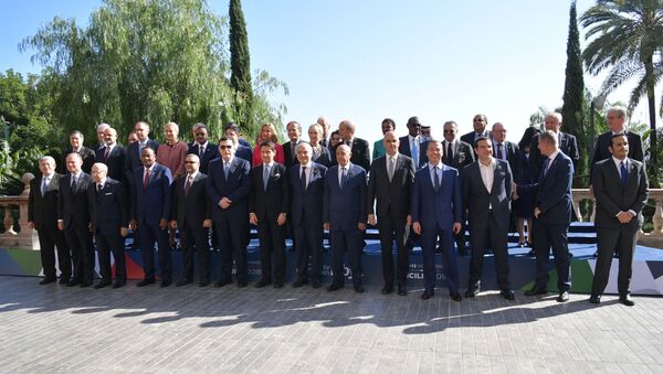 قادة العالم يحضرون مؤتمر باليرمو الدولي لمناقشة الوضع في ليبيا، إيطاليا 13 نوفمبر/ تشرين الثاني 2018 - سبوتنيك عربي