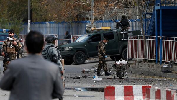 الشرطة الافغانية تتفقد موقع لانفجار في العاصمة كابول - سبوتنيك عربي