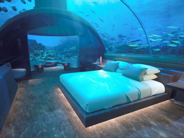 جناح غرفة النوم في فندق Conrad Maldives Rangali Island - سبوتنيك عربي