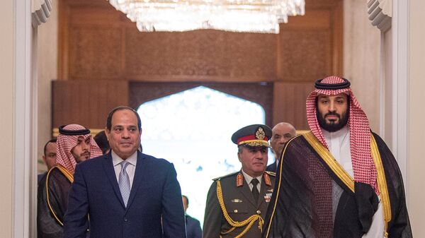 ولي العهد السعودي الأمير محمد بن سلمان مع الرئيس المصري عبد الفتاح السيسي في العاصمة المصرية القاهرة، 27 نوفمبر/تشرين الثاني 2018 - سبوتنيك عربي