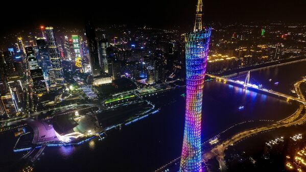 برج التلفزيون غوانجو (Guangzhou)، الصين - سبوتنيك عربي