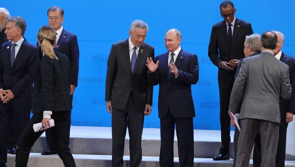 الرئيس الروسي فلاديمير بوتين في قمة مجموعة العشرين - سبوتنيك عربي
