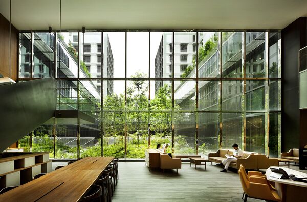 مبنى لدار رعاية المسنين في إحدى مقاطعات سنغافورة، حاز على جائزة أفضل مبنى في العالم لعام 2018 - سبوتنيك عربي