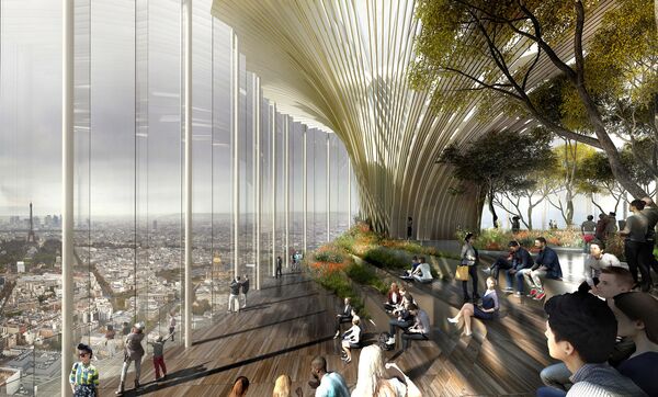 مشروع معماري لمبنى Tour Montparnasse في باريس، الذي فاز في فئة جائزة زجاج المستقبل - سبوتنيك عربي
