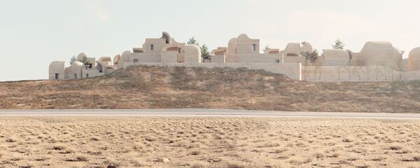 مشروع معماري لمركز Sadra Civic Center في إيران، الذي فاز في فئة مشروع المستقبل للأعمال الهندسية المشاركة في المنافسة - سبوتنيك عربي