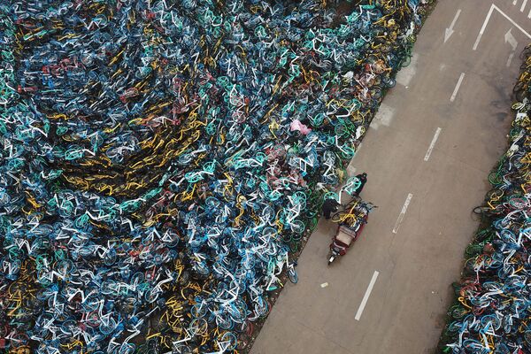 مقبرة الدراجات الهوائية في هيفي، الصين 3 ديسمبر/ كانون الأول 2018 - سبوتنيك عربي