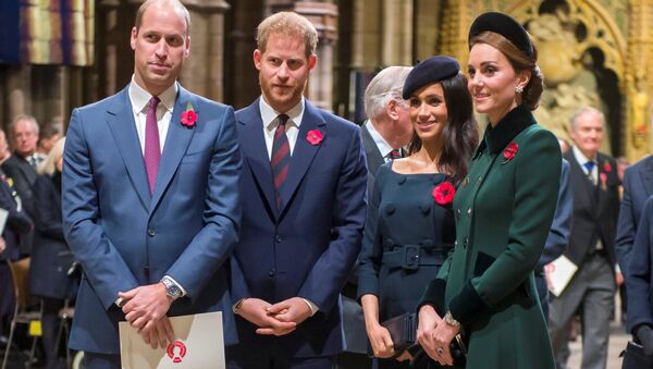  الأمير ويليام و ودوقة كامبردج كيت ميدلتون و الأمير هاري ودوقة ساسيكس ميغان ماركل - سبوتنيك عربي