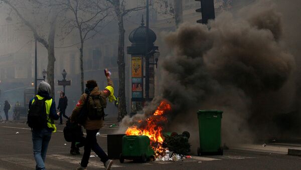 مظاهرات السترات الصفراء في فرنسا - سبوتنيك عربي
