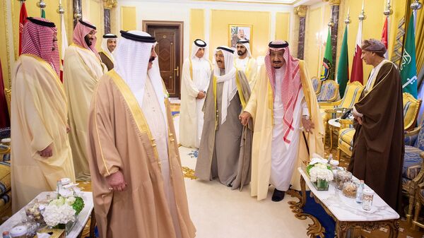 زعماء دول مجلس التعاون الخليجي أثناء القمة الخليجية في الرياض - سبوتنيك عربي