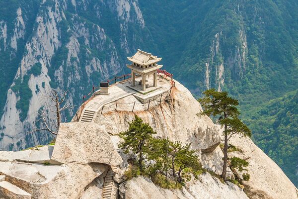 منزل في أعلى قمة جبل هواشان في الصين - سبوتنيك عربي