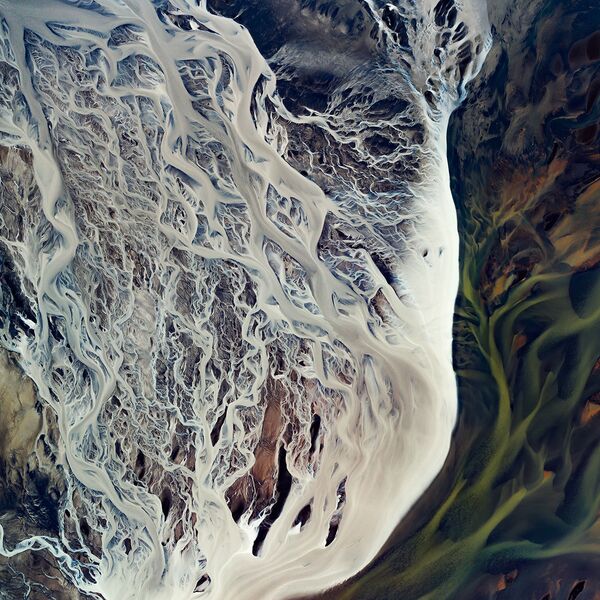 شرايين نهر غلاسيال في المنطقة الجنوبية لآيسلندا - سبوتنيك عربي