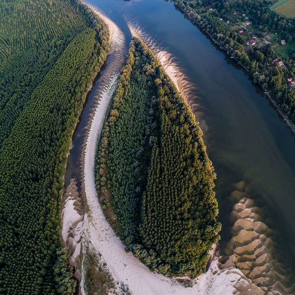 منظر لدلتا نهر الدانوب، ثاني أطول نهر في الاتحاد الأوروبي (يلقب بنهر العواصم لكونه يمر في فيينا وبراتيسلافا وبودابست وبلغراد،) - سبوتنيك عربي