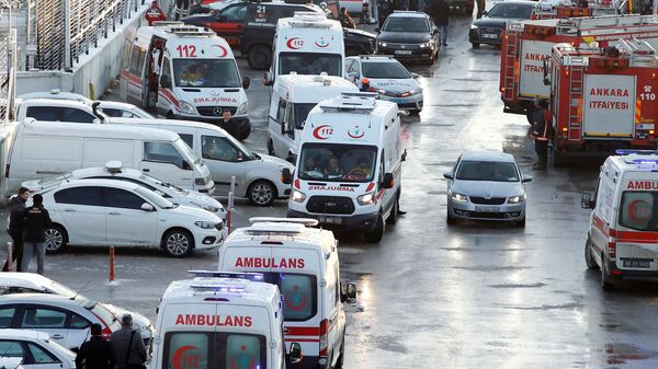  حادثة اصطدام قطار سريع بآخر في أنقرة، تركيا 13 ديسمبر/ كانون الأول 2018 - سبوتنيك عربي