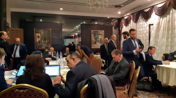 اجتماع اللجنة السورية الروسية بشأن التعاون الثنائي في سوريا اجتماع اللجنة السورية الروسية بشأن التعاون الثنائي في سوريا - سبوتنيك عربي