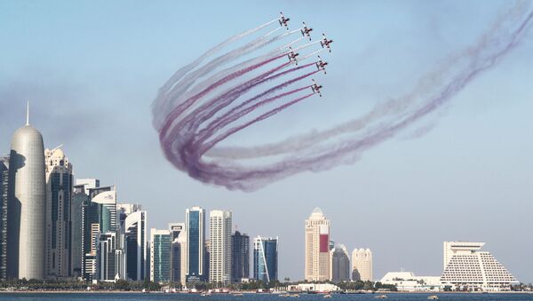 احتفالات باليوم الوطني لقطر في الدوحة، 18 ديسمبر/ كانون الأول 2018 - سبوتنيك عربي